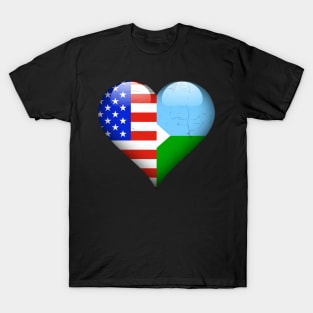 Half American Half Djiboutian - Gift for Djiboutian From Djibouti T-Shirt